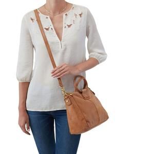 HOBO sheila medium satchel bag in whiskey
